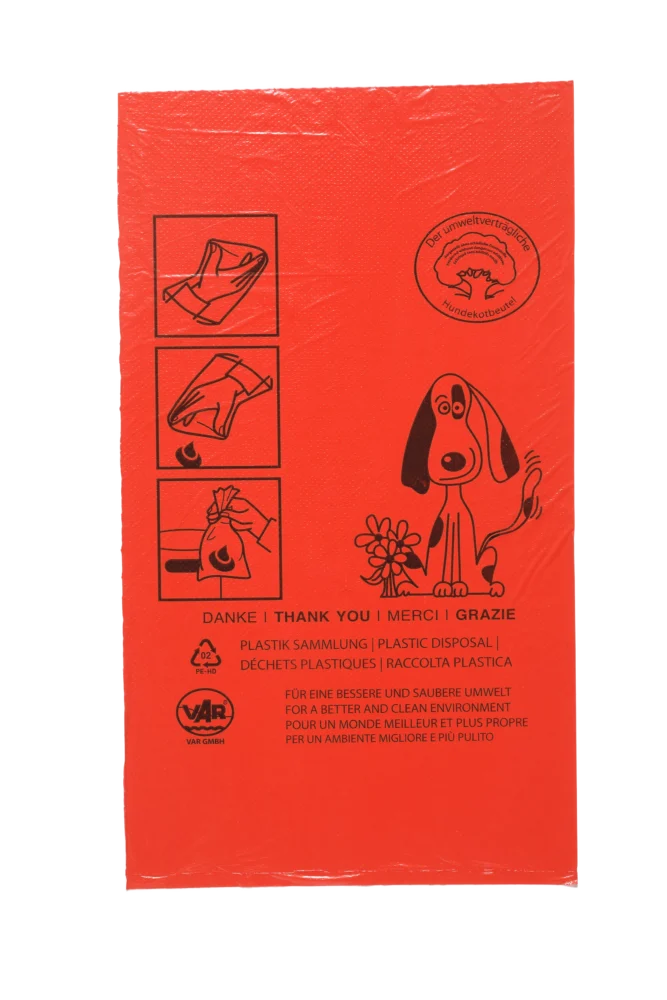 VAR Hundekotbeutel rot, 1000 Stück