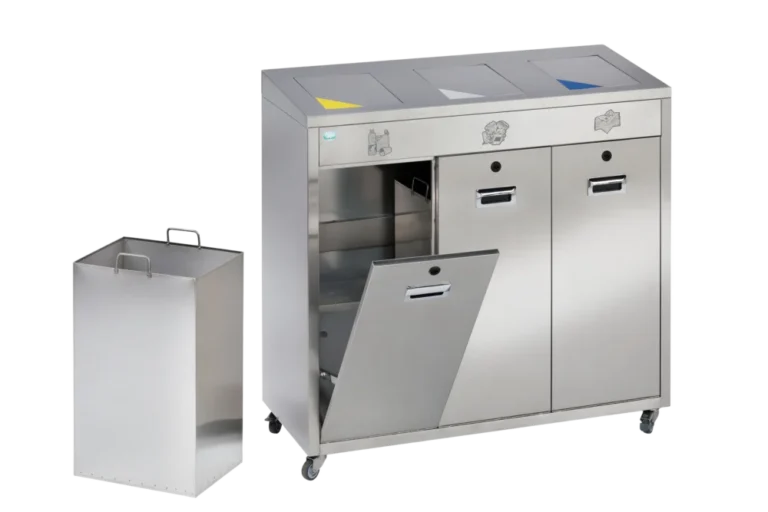 VAR Wertstoffsortiersystem, 144 Liter Edelstahl