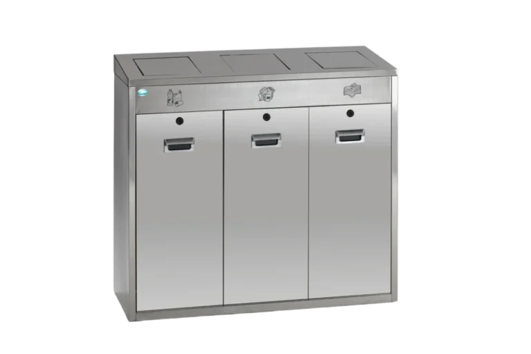 VAR Wertstoffsortiersystem, 144 Liter Edelstahl
