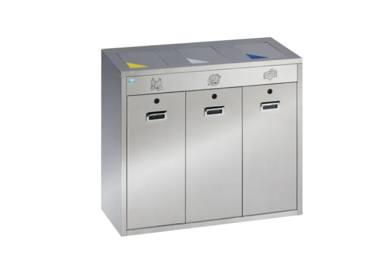 VAR Wertstoffsortiersystem, 144 Liter Edelstahl