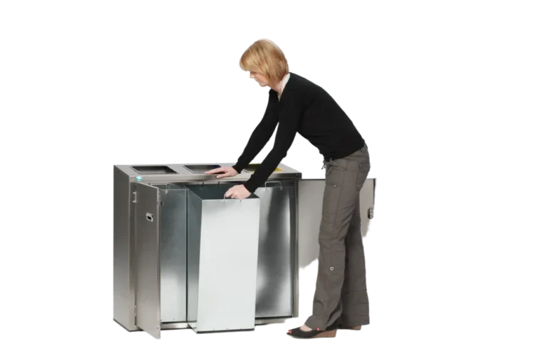 VAR Wertstoffsortiersystem, 270 Liter Edelstahl