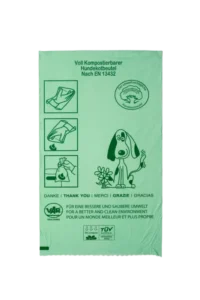VAR Hundekotbeutel grün, kompostierbar, nach EN13432, 600 Stück